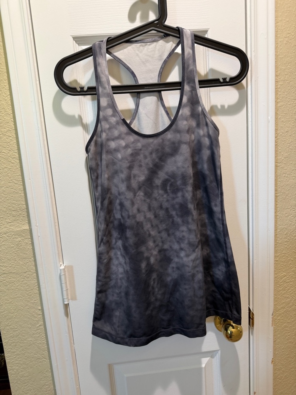 lululemon athletica Gray Tie-Dye Racerback Tank